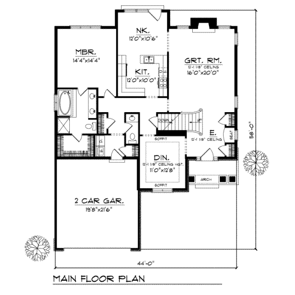 main floor house blueprint