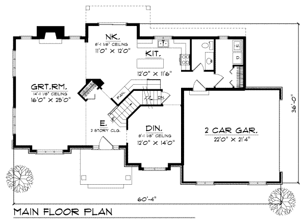 main floor house blueprint