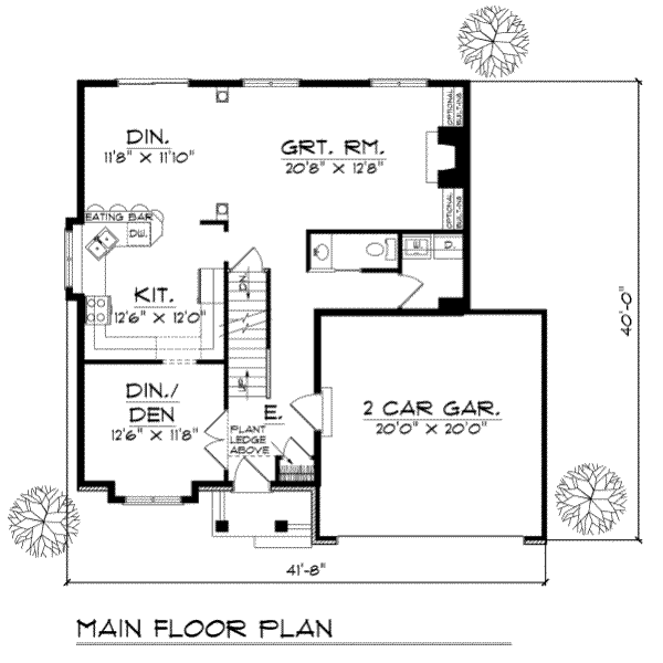 main floor house blueprint