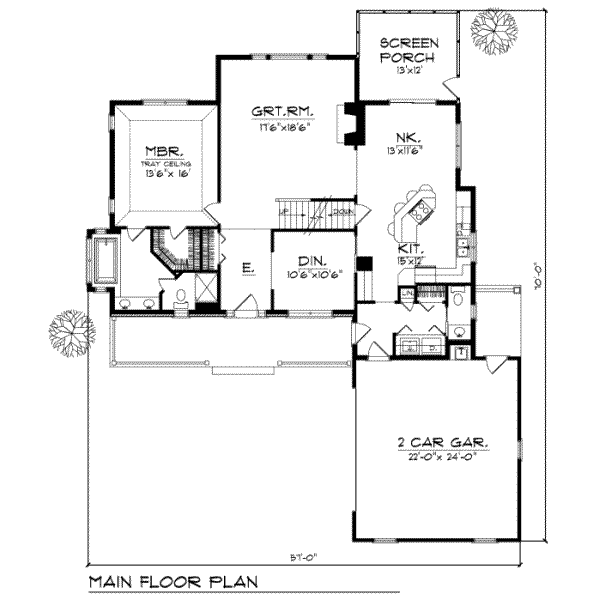 main floor house blueprint