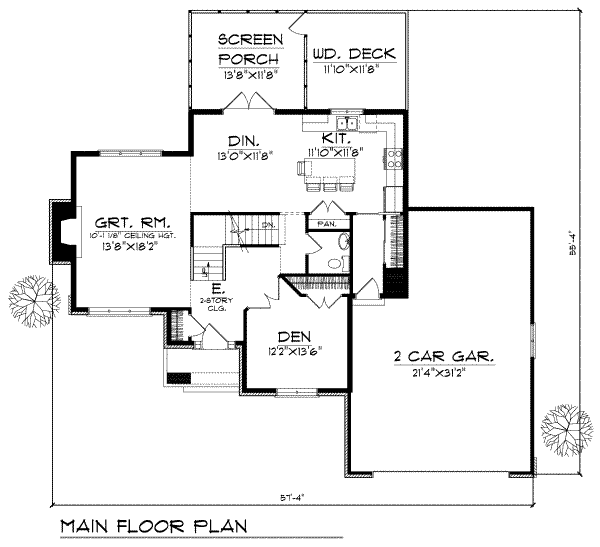 main floor house blueprint