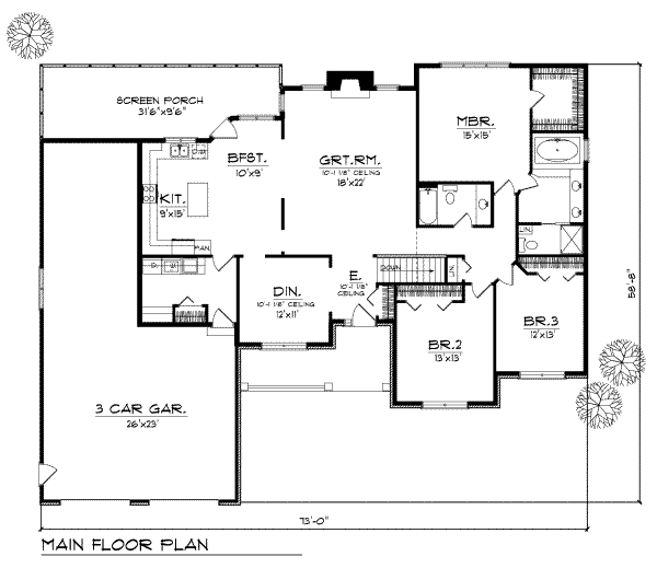 main floor house blueprint