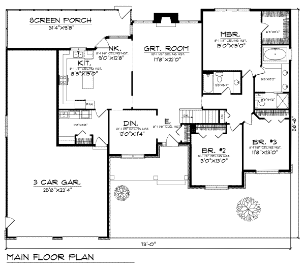 main floor house blueprint