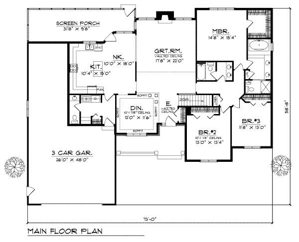 main floor house blueprint