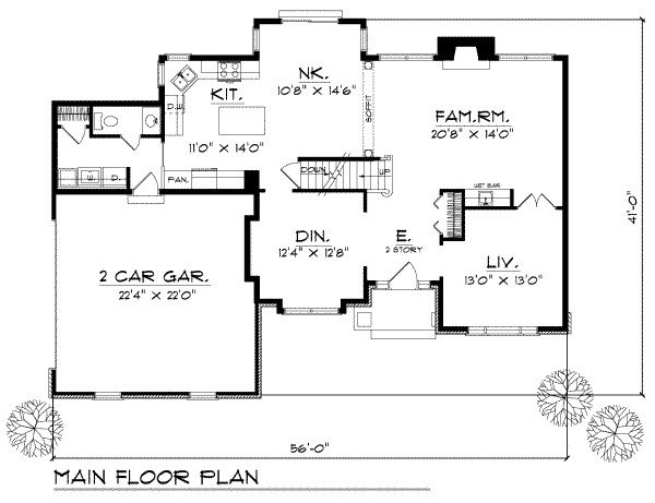 main floor house blueprint