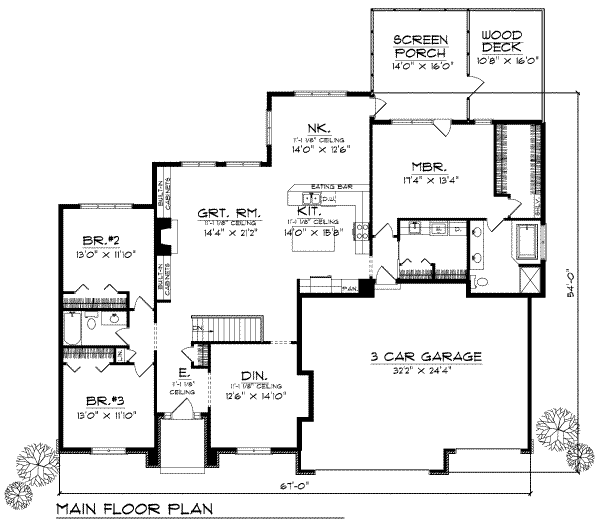 main floor house blueprint