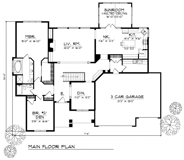 main floor house blueprint