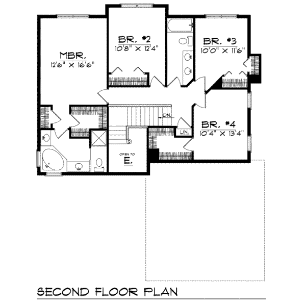 upper floor house blueprint