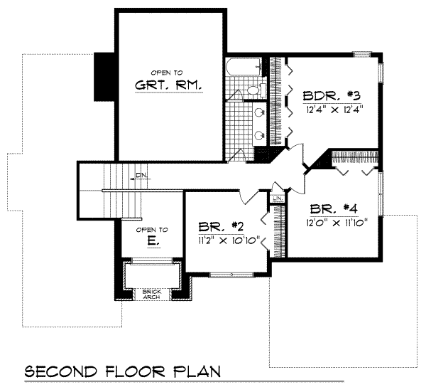upper floor house blueprint