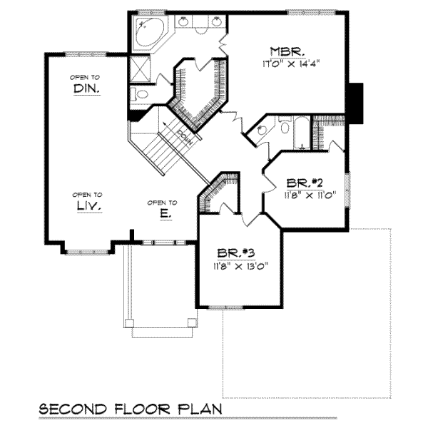 upper floor house blueprint