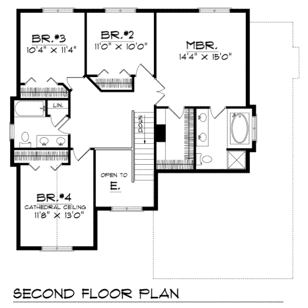 upper floor house blueprint
