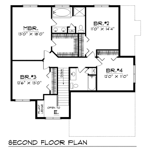 upper floor house blueprint