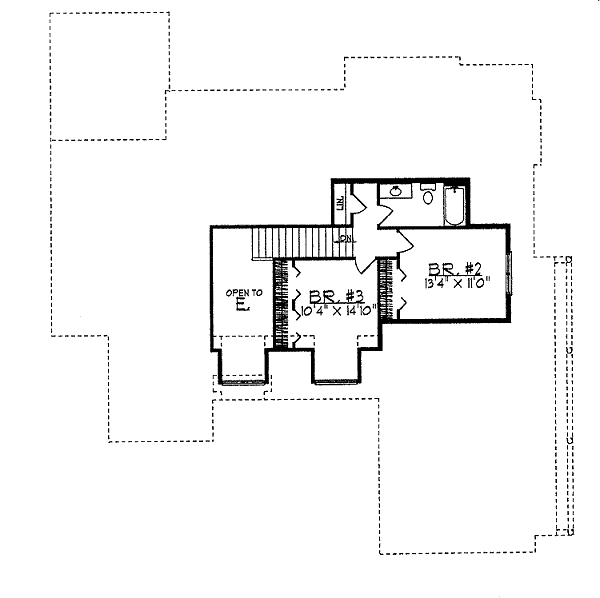 upper floor house blueprint