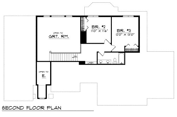 upper floor house blueprint