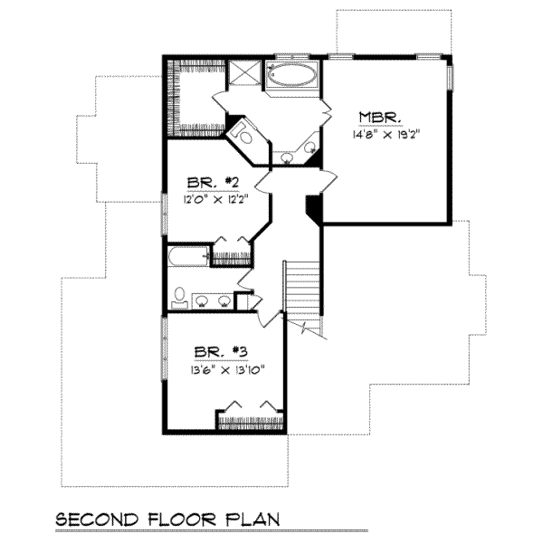 upper floor house blueprint