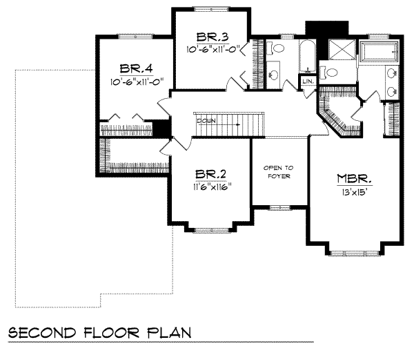upper floor house blueprint