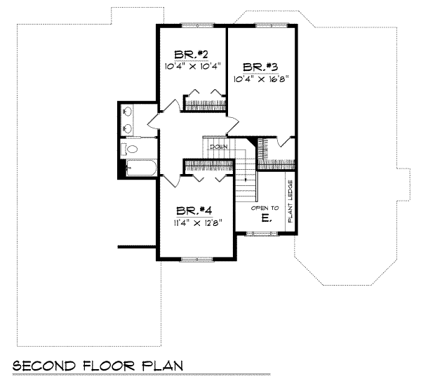 upper floor house blueprint