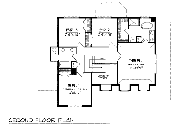 upper floor house blueprint