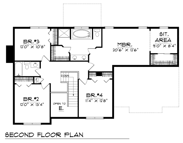 upper floor house blueprint