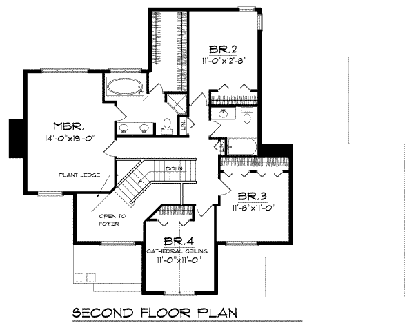 upper floor house blueprint