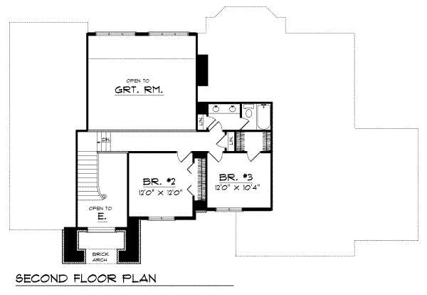 upper floor house blueprint