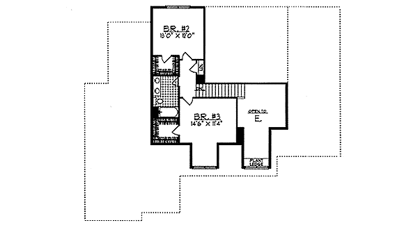 upper floor house blueprint