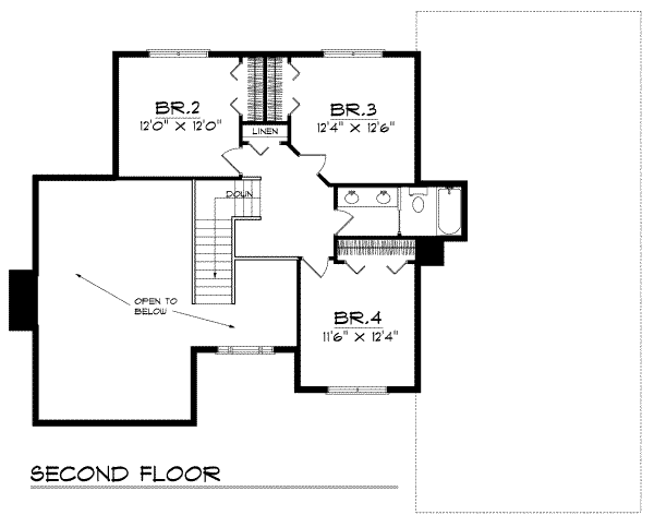 upper floor house blueprint