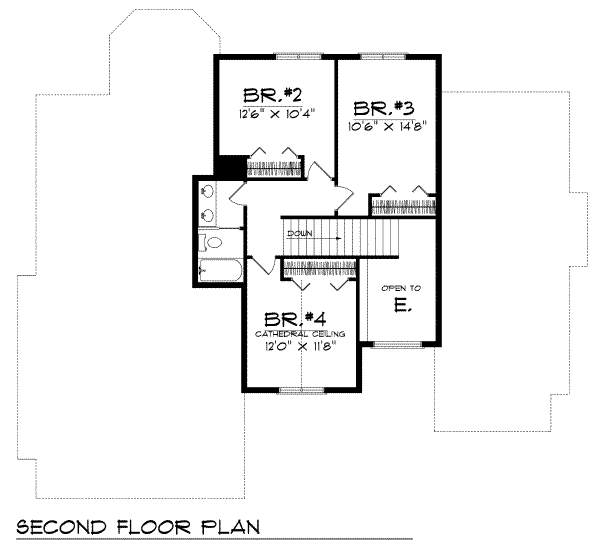upper floor house blueprint