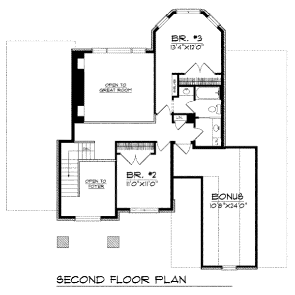 upper floor house blueprint