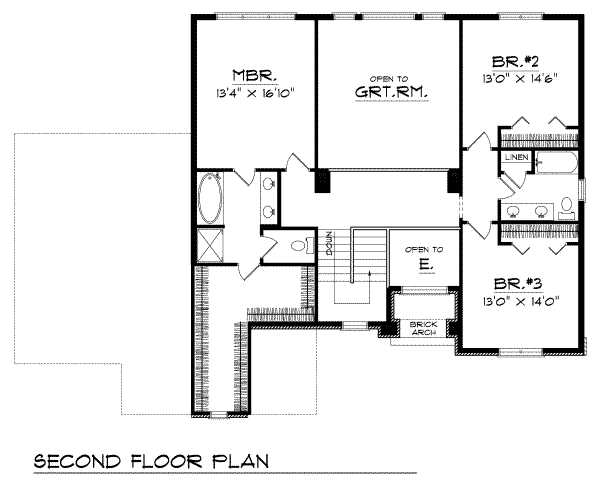 upper floor house blueprint