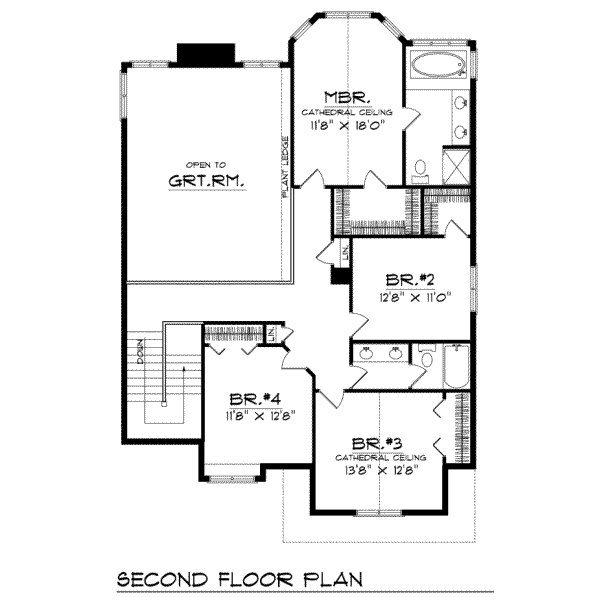 upper floor house blueprint