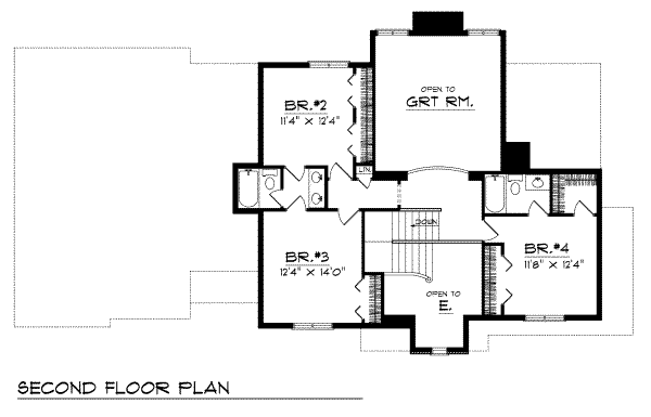 upper floor house blueprint