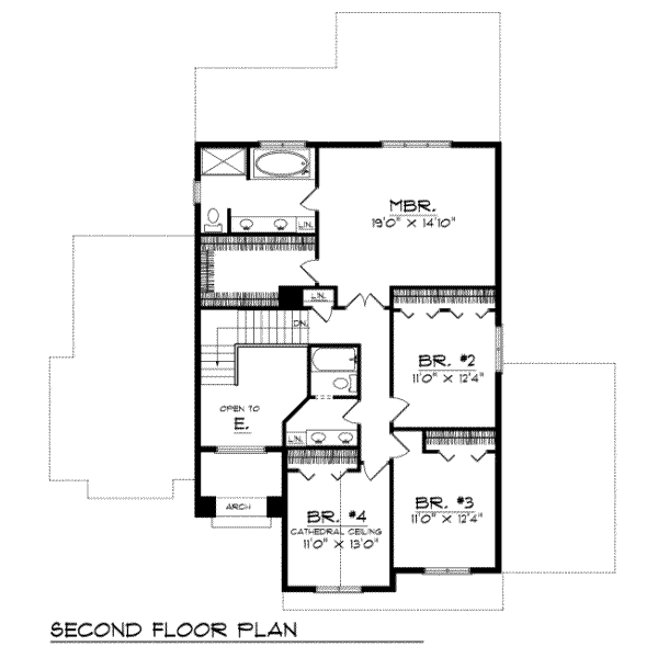 upper floor house blueprint