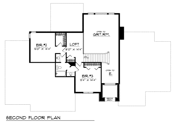 upper floor house blueprint