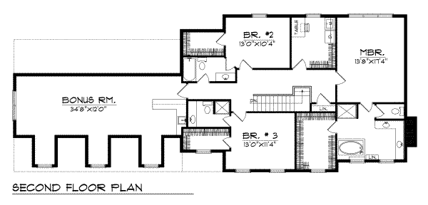 upper floor house blueprint
