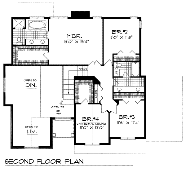 upper floor house blueprint