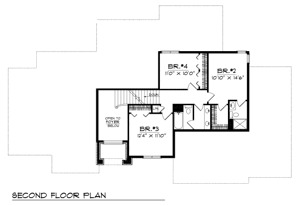 upper floor house blueprint