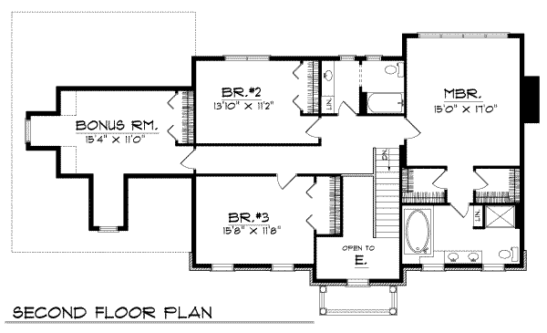 upper floor house blueprint