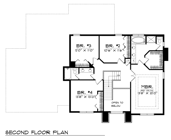 upper floor house blueprint