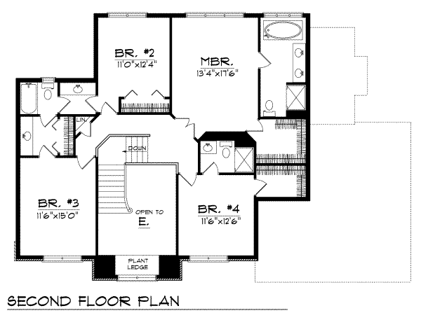 upper floor house blueprint