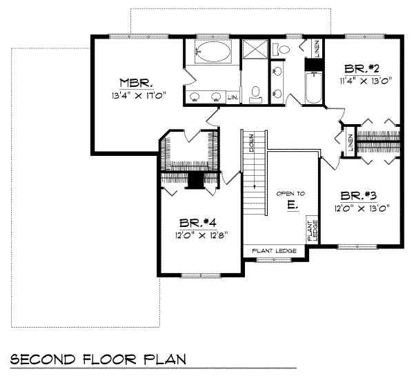 upper floor house blueprint