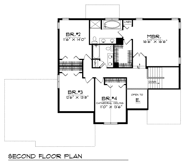 upper floor house blueprint