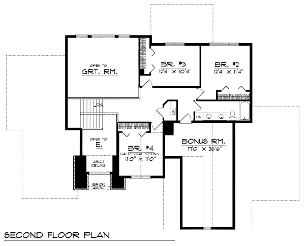 upper floor house blueprint