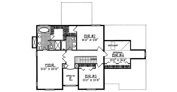 upper floor house blueprint