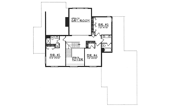 upper floor house blueprint