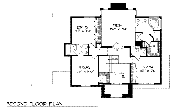upper floor house blueprint