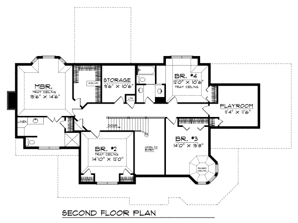 upper floor house blueprint