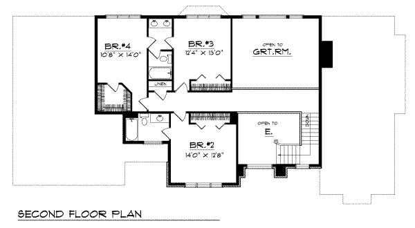 upper floor house blueprint