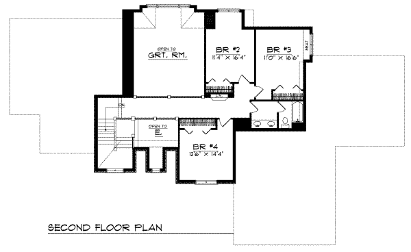 upper floor house blueprint