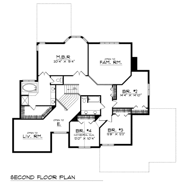 upper floor house blueprint
